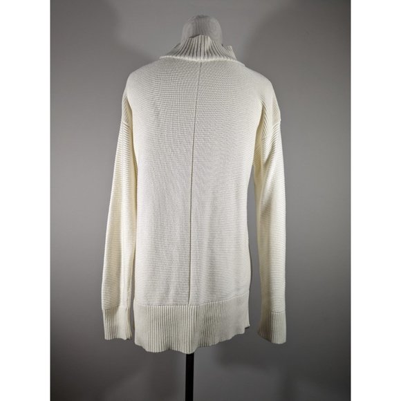 Talbots Ivory High Neck Sweater Women's Size M Petite - Picture 3 of 5